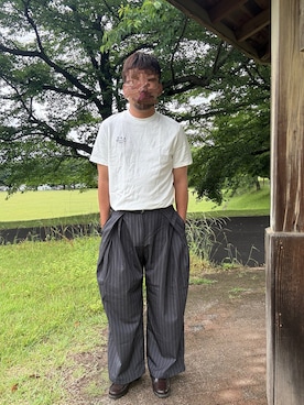 「A.P.C.（アーペーセー）のアイテム」を使った、Ryoさん（メンズ・172cm）の夏コーディネート