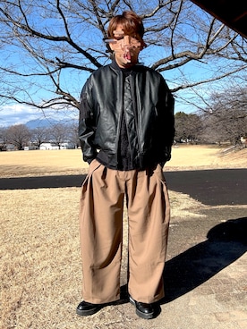 「soerte（ソエルテ）のアイテム」を使った、Ryoさん（メンズ・172cm）の冬コーディネート