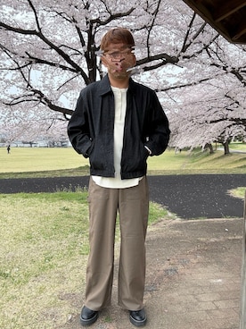 「Rocky Monroe（ロッキーモンロー）のアイテム」を使った、Ryoさん（メンズ・172cm）の春コーディネート