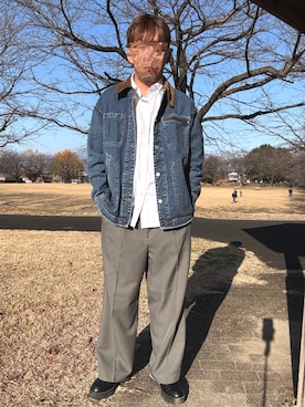 「アイテム（ドレスシューズ）」を使った、Ryoさん（メンズ・172cm）の冬コーディネート