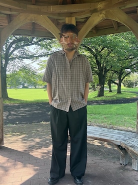 「GAP（ギャップ）のアイテム（トップス）」を使った、Ryoさん（メンズ・172cm）の夏コーディネート
