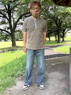 「古着好きな人と繋がりたい」｜Ryoさん（メンズ・172cm）の夏コーディネート