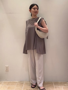「アイテム（Tシャツ/カットソー）」を使った、gg__kanoさん（レディース・158cm）の夏コーディネート