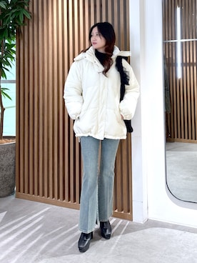 「FREE'S MART（フリーズマート）のアイテム（ダウンジャケット/コート）」を使った、annnnnaさん（レディース・158cm）の冬コーディネート