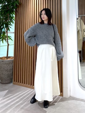 annnnnaさんの「◆［MFM］スッキリAラインスカート」を使ったコーディネート