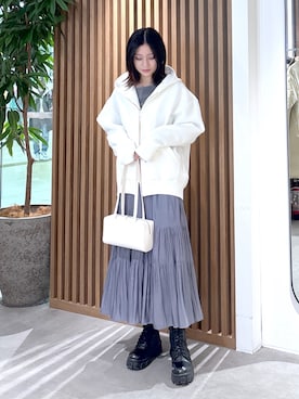「FREE'S MART（フリーズマート）のアイテム（パーカー）」を使った、annnnnaさん（レディース・158cm）の冬コーディネート