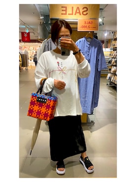 「ダブレット」｜SATUKISOMAさん（レディース・158cm）の夏コーディネート