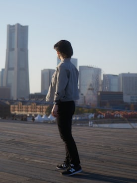 「YANUK（ヤヌーク）のアイテム」を使った、ざきまいさん（レディース・153cm）の冬コーディネート