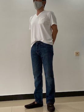 「PRADA（プラダ）のアイテム（モカシン/デッキシューズ）」を使った、まさきさんさん（メンズ・171cm）の夏コーディネート