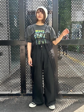 「PUBLUX（パブリュクス）のアイテム（パンツ）」を使った、kanoさん（レディース・155cm）の春コーディネート
