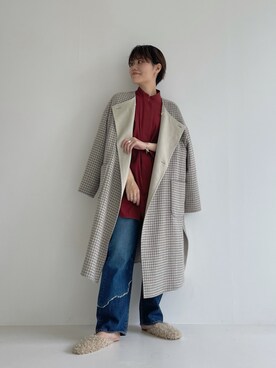 「KBF（ケイビーエフ）のアイテム（ノーカラージャケット）」を使った、てじさん（レディース・159cm）の夏コーディネート