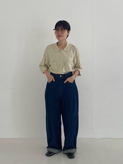 KBF タック WIDE デニム 36 タックWIDEデニム（デニムパンツ）｜KBF（ケイビーエフ）の