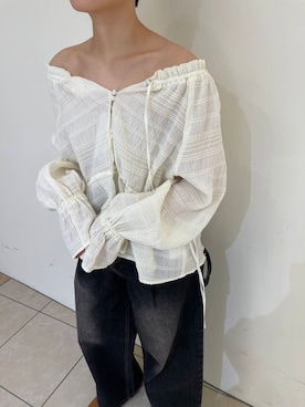 「ブラウスコーデ」｜「アイテム（ステンカラーコート）」を使った、てじさん（レディース・159cm）の冬コーディネート