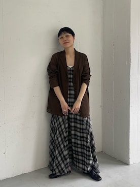 「KBF（ケイビーエフ）のアイテム（ジャケット/アウター）」を使った、てじさん（レディース・159cm）の春コーディネート