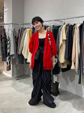 「冬コーデ」｜「アイテム（オールインワン・サロペット）」を使った、てじさん（レディース・159cm）の秋コーディネート