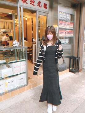 ジャンパースカートを使った 夏 の人気ファッションコーディネート Wear