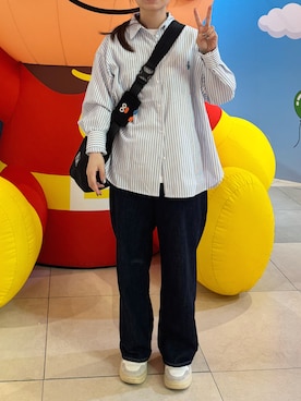 「coen（コーエン）のアイテム（トップス）」を使った、hamboboさん（レディース・153cm）の春コーディネート