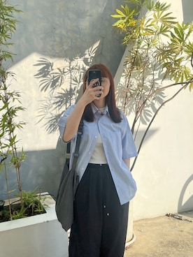 「アイテム（チノパンツ）」を使った、hamboboさん（レディース・153cm）の秋コーディネート