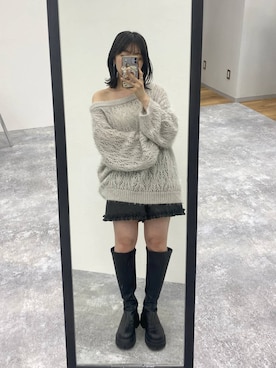 「Heather（ヘザー）のアイテム（その他パンツ）」を使った、Yukiさん（レディース・149cm）の秋コーディネート