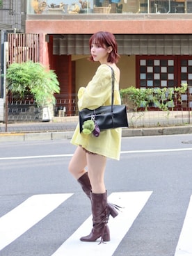 「Knuth Marf（クヌースマーフ）のアイテム」を使った、momocaさん（レディース・164cm）の夏コーディネート