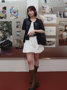 「GENERAL IDEA（ジェネラルアイデア）のアイテム」を使った、momocaさん（レディース・164cm）の夏コーディネート