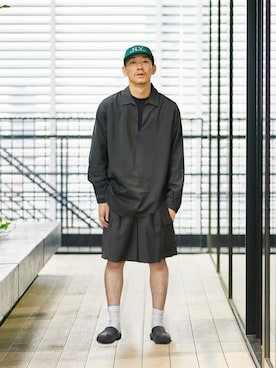 「marka（マーカ）のアイテム（パンツ）」を使った、tatsuyaushiさん（メンズ・173cm）の夏コーディネート