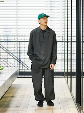 「marka（マーカ）のアイテム（パンツ）」を使った、tatsuyaushiさん（メンズ・173cm）の夏コーディネート