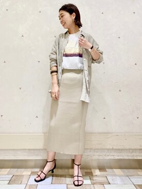 「Rougevif」｜「アイテム（アナログ腕時計）」を使った、shimakoさん（レディース・159cm）の夏コーディネート