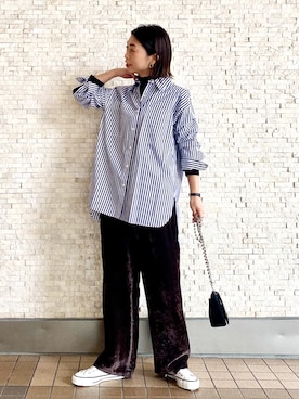 「Rougevif」｜「アイテム（アナログ腕時計）」を使った、shimakoさん（レディース・159cm）の冬コーディネート