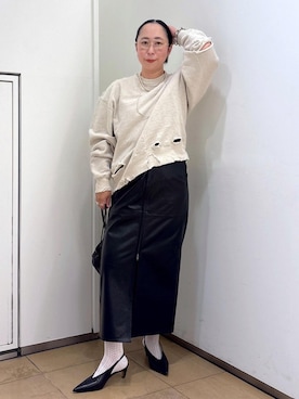 「アイテム（レッグウェア）」を使った、azukiさん（レディース・154cm・30代）の秋コーディネート