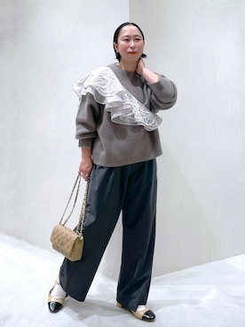 azukiさん（レディース・154cm）の冬コーディネート