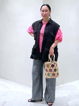 「ROTHCO（ロスコ）のアイテム」を使った、azukiさん（レディース・154cm）の夏コーディネート