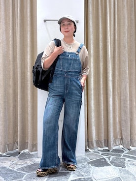 「アイテム（ブローチ/コサージュ）」を使った、azukiさん（レディース・154cm）の夏コーディネート