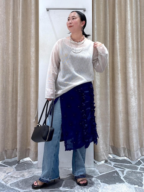 クリンクルクリンクルクリンクル frill apron skirt crinkle スカート 「crinkle crinkle（クリンクルクリンクル