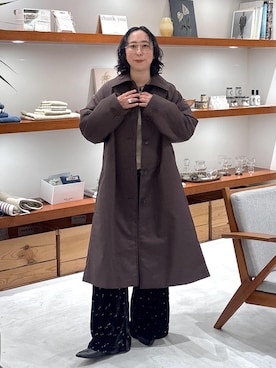 「SALON adam et rope'（サロン アダム エ ロペ）のアイテム」を使った、azukiさん（レディース・154cm）の秋コーディネート