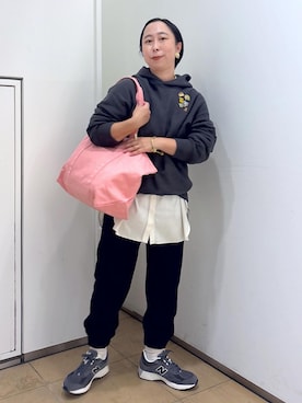 「アイテム（パーカー）」を使った、azukiさん（レディース・154cm・30代）の秋コーディネート