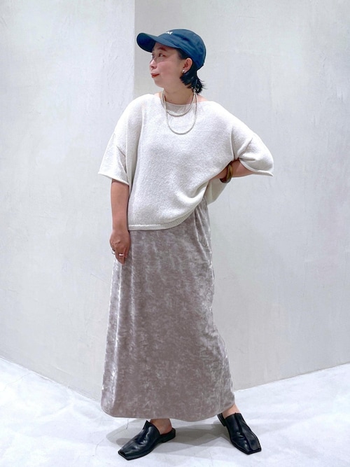 ペーパーヤーンハーフスリーブプルオーバー【吸水速乾・洗える