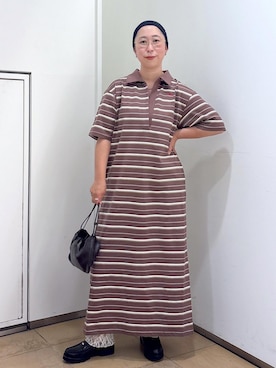 「アイテム（ヘアバンド）」を使った、azukiさん（レディース・154cm・30代）の夏コーディネート