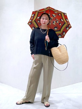 「サステナブル」｜azukiさん（レディース・154cm）の春コーディネート