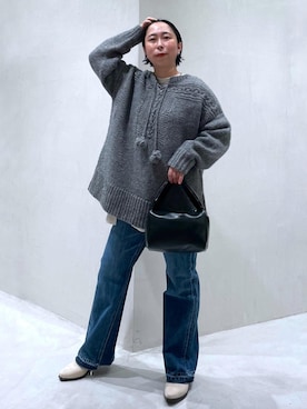 「Americana」｜「アイテム（ハンドバッグ）」を使った、azukiさん（レディース・154cm）の秋コーディネート