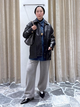 ADAM ET ROPE'（アダムエロペ）の「ゴートスエード シングルライダース