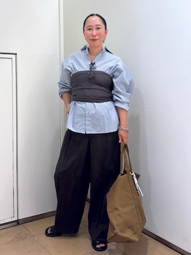 「アイテム（キーホルダー）」を使った、azukiさん（レディース・154cm）の夏コーディネート