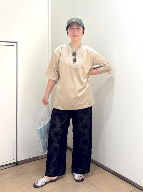 トリアセベロアボックスTシャツ［セットアップ対応］（Tシャツ