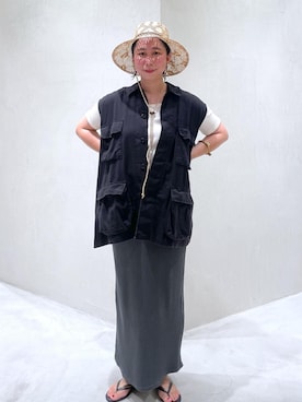 「ROTHCO（ロスコ）のアイテム」を使った、azukiさん（レディース・154cm）の夏コーディネート