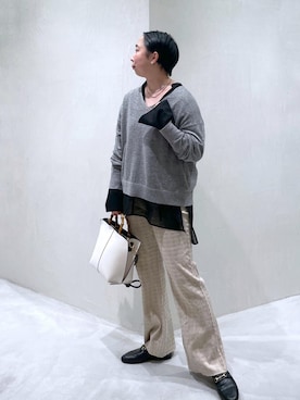 azukiさん（レディース・154cm）の冬コーディネート