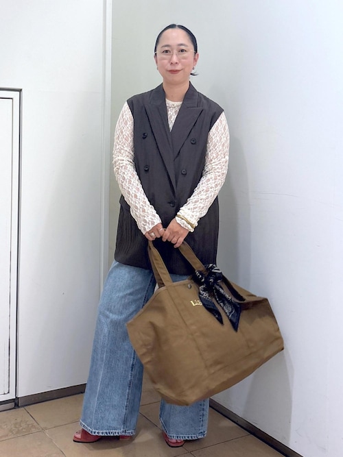 セール】ウールナイロンワッシャージレ（ベスト）｜SALON adam et rope