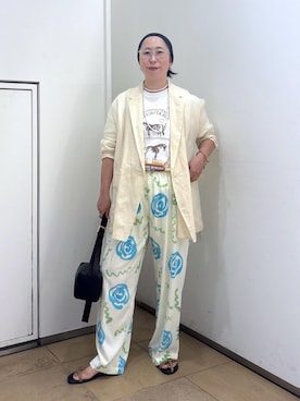 「アイテム（ルームウェア）」を使った、azukiさん（レディース・154cm・30代）の夏コーディネート