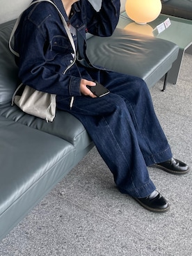 「BASISBROEK（バシスブルック）のアイテム（パンツ）」を使った、巽さん（メンズ・176cm）の秋コーディネート