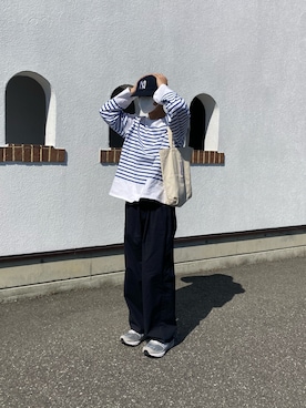 「アイテム（帽子）」を使った、巽さん（メンズ・176cm・10代）の春コーディネート