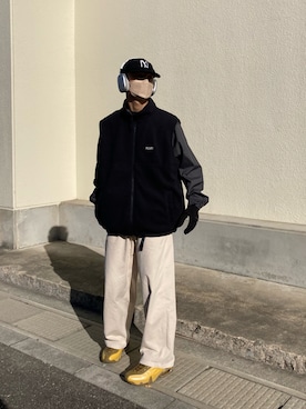 「KIKO KOSTADINOV（キコ コスタディノフ）のアイテム（シューズ）」を使った、巽さん（メンズ・176cm）の冬コーディネート
